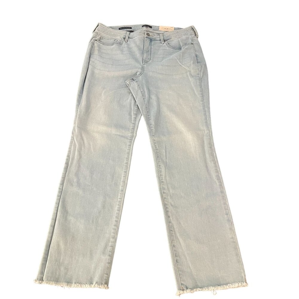 NYDJ Women's Light Wash Relaxed Straight Leg Jean Pants Lift Tuck 16W NWT